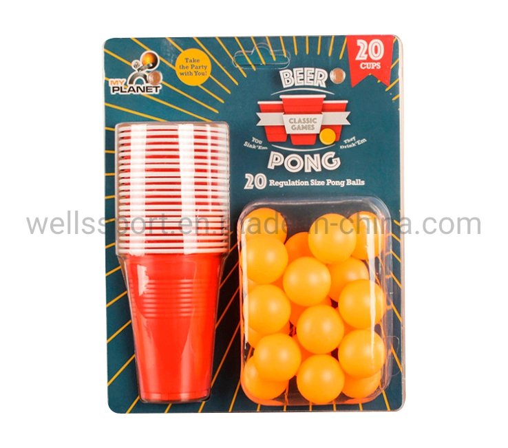 Wholesale Beer Pong Cups Balls Drinking Game Set Family Game