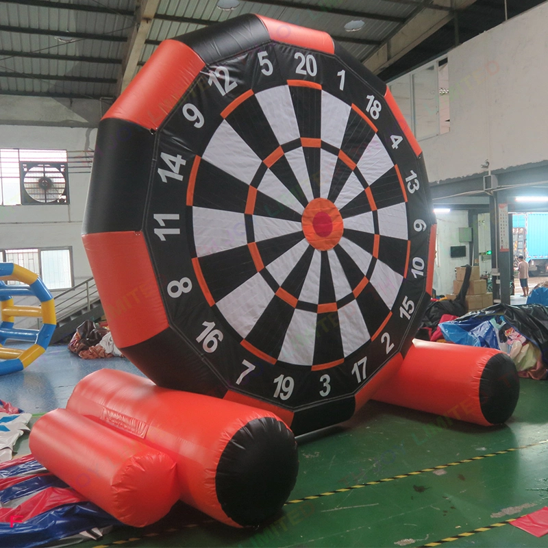 5m Tall Giant Outdoor Double Sides Inflatable Soccer Foot Darts Game / Inflatable Sports Game