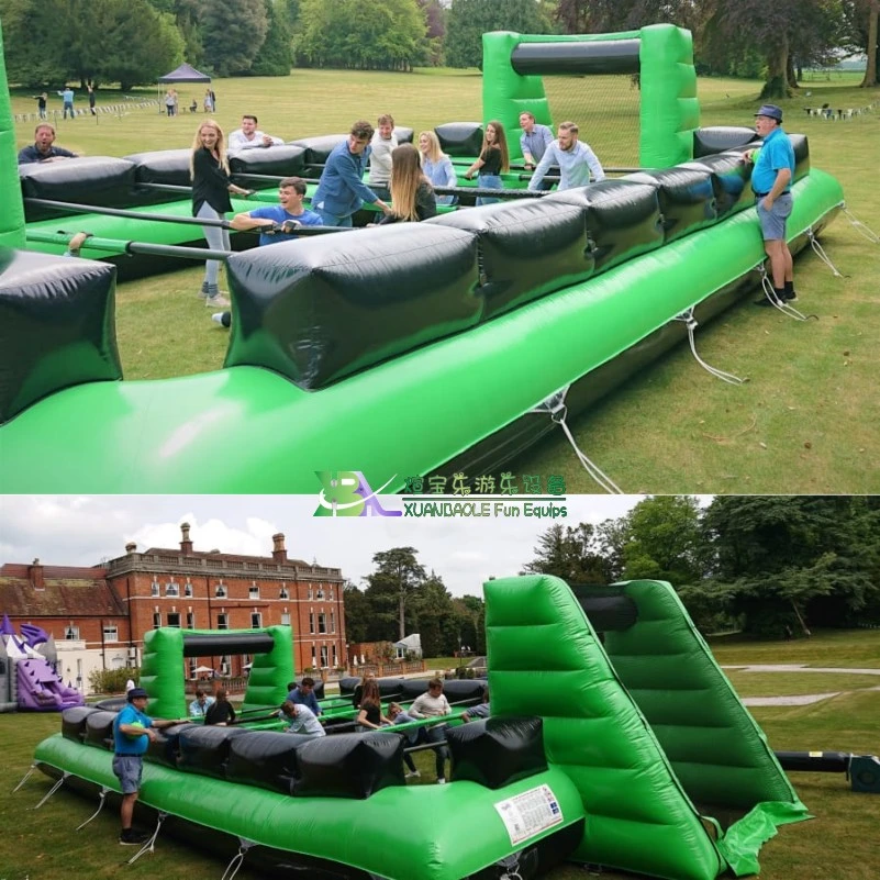 0.55mm PVC Material Inflatable Human Table Football Playground Commercial Grade Inflatable Human Football Soccer Sport Game