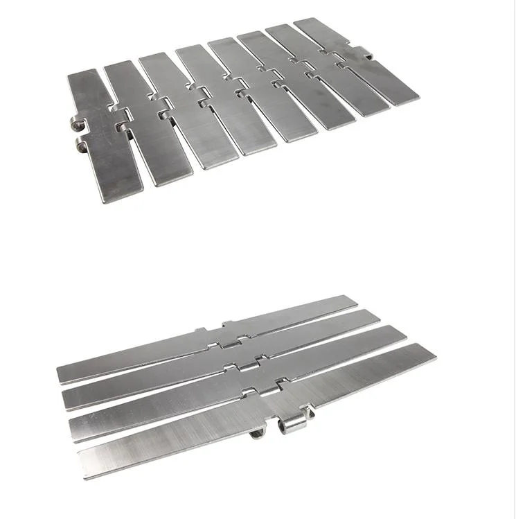 Width 54.5-190.5 Pitch 38.1 Stainless Steel Conveyor Belt for Food and Beer Transport