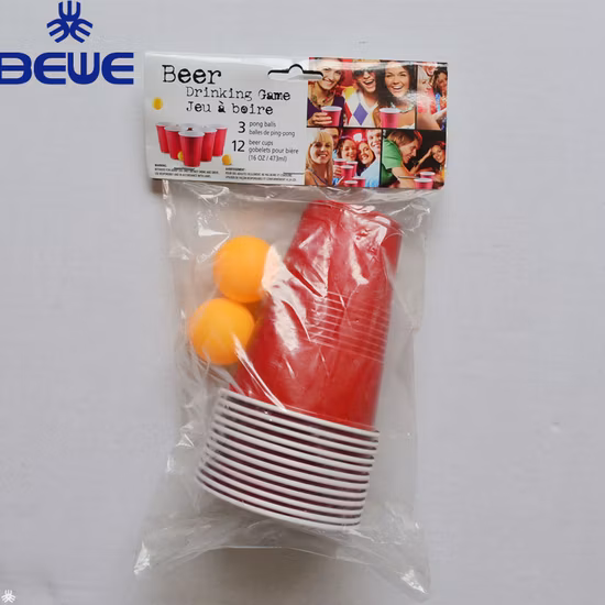 도매 고품질 재미있는 16온스 플라스틱 맥주 탁구 컵